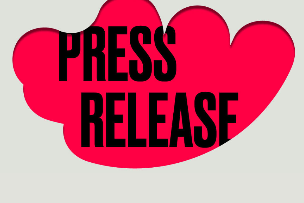Press release in red gesture